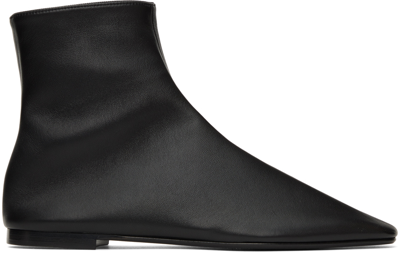 Shop The Row Black Ava Boots In Blk Black
