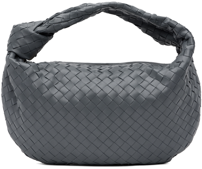 Shop Bottega Veneta Gray Small Jodie Bag In 1233 Thunder Gold