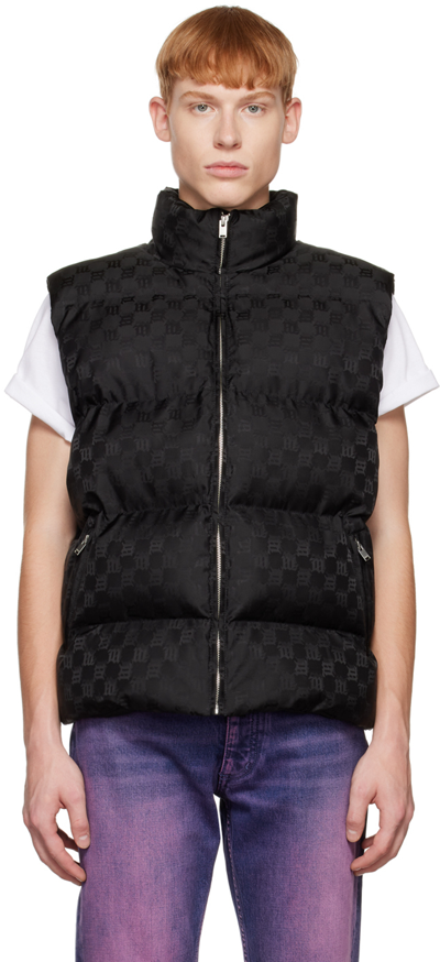 Shop Misbhv Black Monogram Puffer Vest