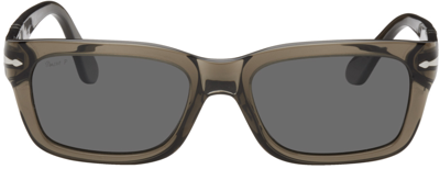 Shop Persol Gray Po3301s Sunglasses In 110348 Opal Smoke