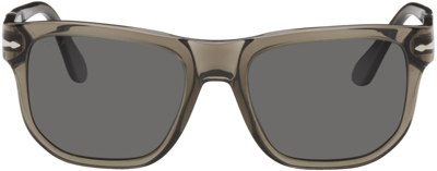 Shop Persol Gray Po3306s Sunglasses In 110348 Opal Smoke