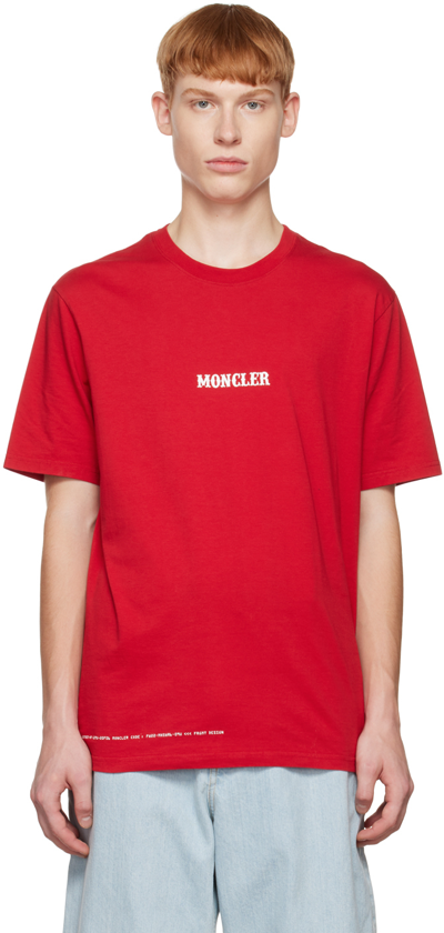 Shop Moncler Genius Red Circus T-shirt In 45r Red