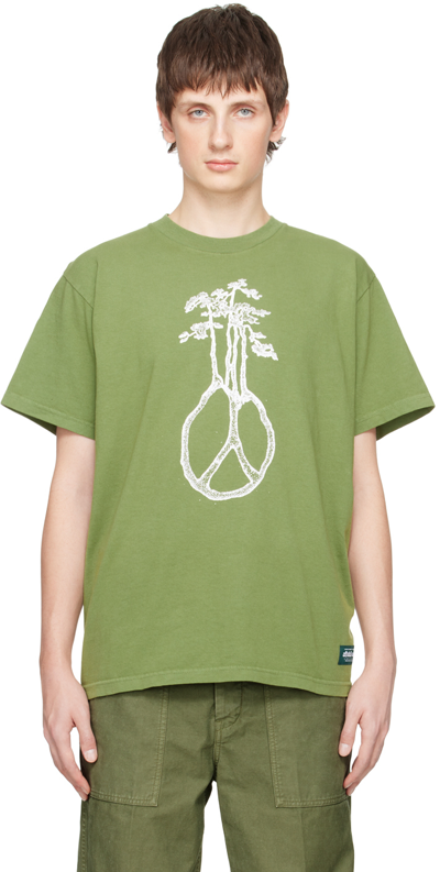 Shop Afield Out Green Tranquility T-shirt In Forest