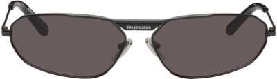 Shop Balenciaga Black Tag 2.0 Sunglasses In Grey-grey-grey