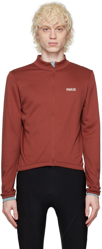 Shop Pedaled Red Essential Sweatshirt In 0bpe Madder Brown