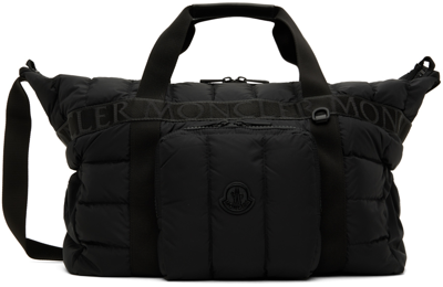 Shop Moncler Black Antartika Duffle Bag In 999 Black