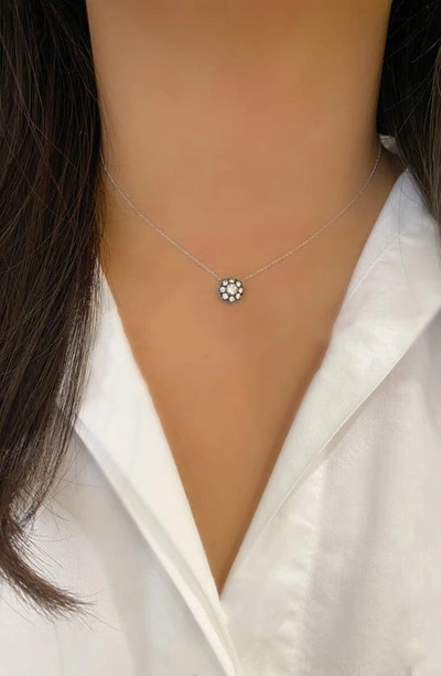 Shop Sethi Couture Ivy Diamond Pendant Necklace In White Gold