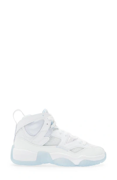Shop Nike Jumpman Two Trey Basketball Sneaker In White/ Ice Blue