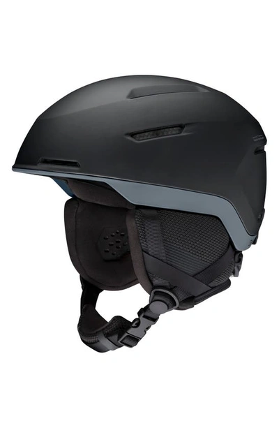 Shop Smith Altus Snow Helmet With Mips In Matte Black / Charcoal