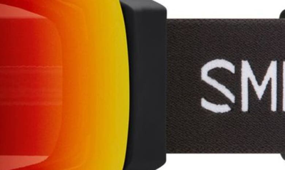 Shop Smith I/o Mag™ 154mm Snow Goggles In Black / Chromapop Red Mirror