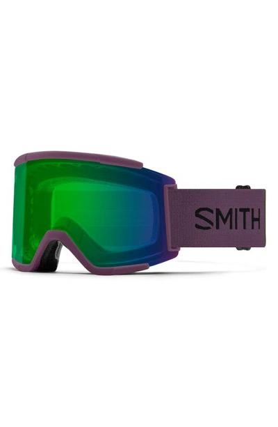 Shop Smith Squad Mag™ 186mm Snow Goggles In Amethyst Colorblock / Green