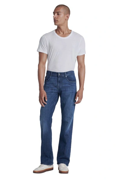 Shop 7 For All Mankind Brett Squiggle Bootcut Jeans In Dark Lago