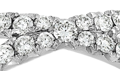Bony Levy Diamond Cross Ring In 18k White Gold