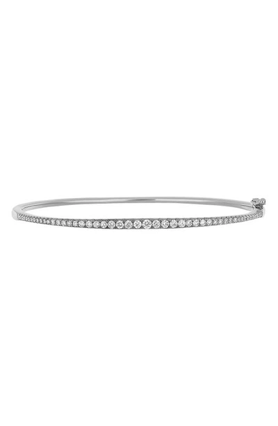 Bony Levy Graduated Diamond Bangle In 18k White Gold