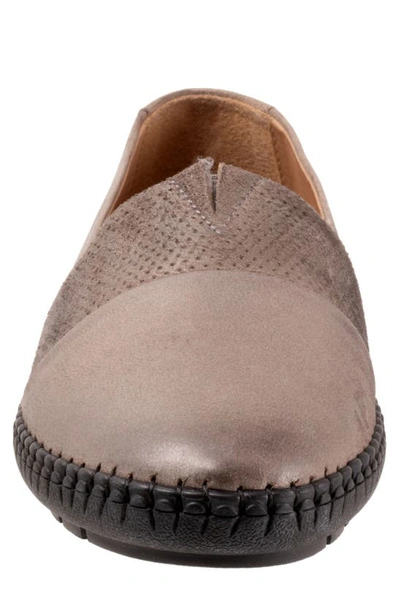 Shop Trotters Ruby Perforated Loafer In Grey