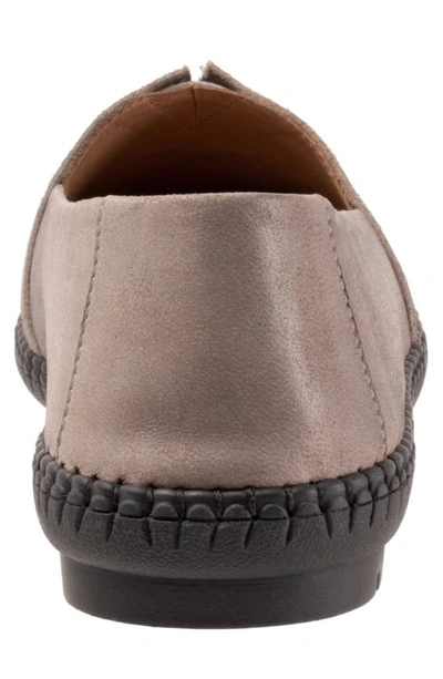 Shop Trotters Ruby Perforated Loafer In Grey