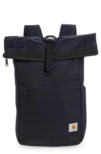 Carhartt Leon Roll Top Backpack In Dark Navy | ModeSens