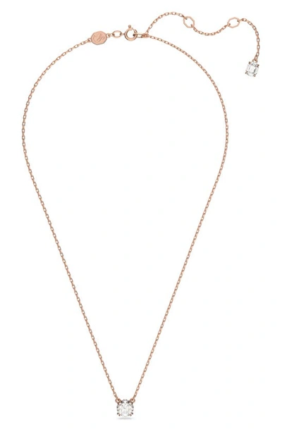 Shop Swarovski Constella Crystal Pendant Necklace In Rose Gold