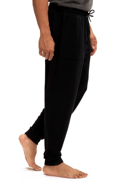 Shop Threads 4 Thought Pierce Patch Pocket French Terry Joggers In Black