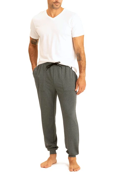 Shop Threads 4 Thought Pierce Patch Pocket French Terry Joggers In Gunmetal
