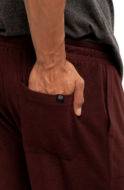 Threads 4 Thought Pierce Patch Pocket French Terry Joggers In Heather Royal Burgundy