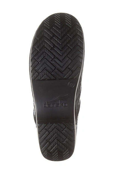 Shop Dansko 'professional' Oiled Leather Clog In Black Tooled