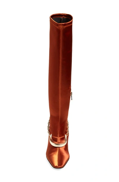 Shop Zimmermann Crescent Stretch Over The Knee Boot In Rust