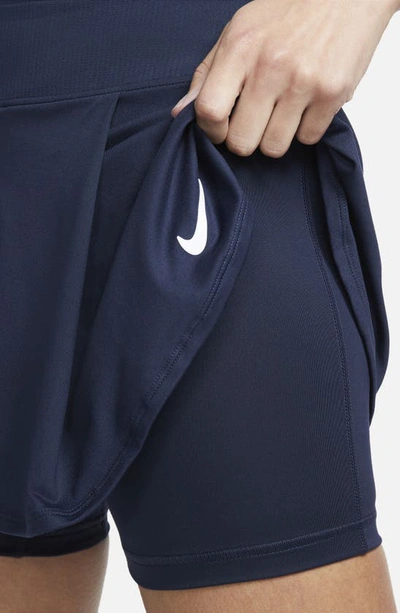 Shop Nike Court Victory Dri-fit Tennis Skirt In Obsidian/ White