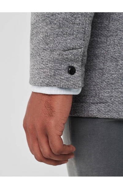 Shop Faherty Brand Inlet Knit Blazer In Medium Grey Melange