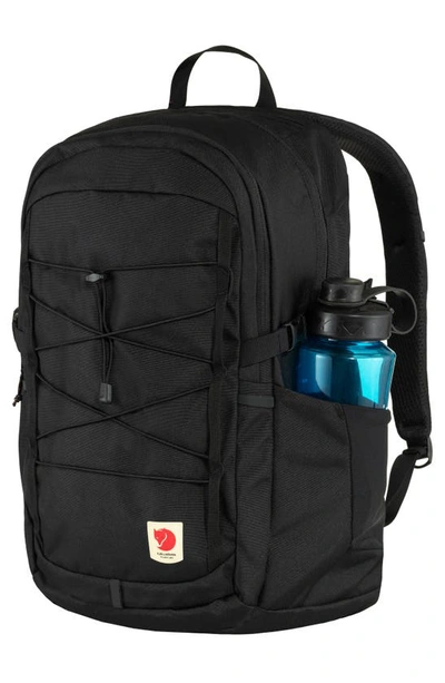 Shop Fjall Raven Skule 28-liter Water Repellent Backpack In Black