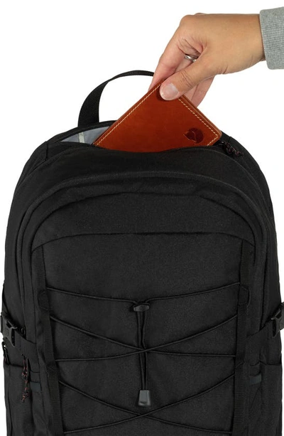 Shop Fjall Raven Skule 28-liter Water Repellent Backpack In Black