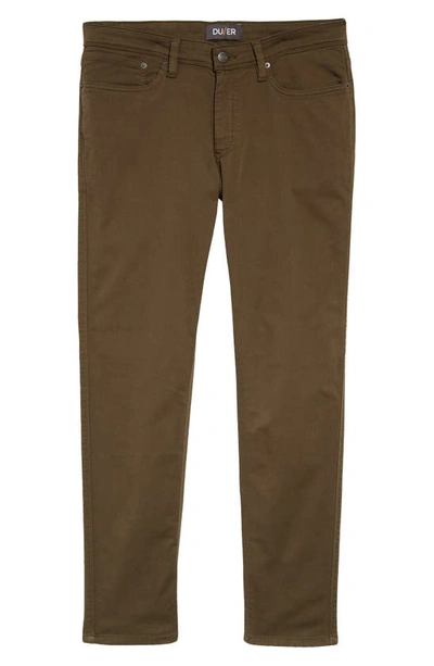 Shop Duer No Sweat Slim Fit Stretch Pants In Army Green