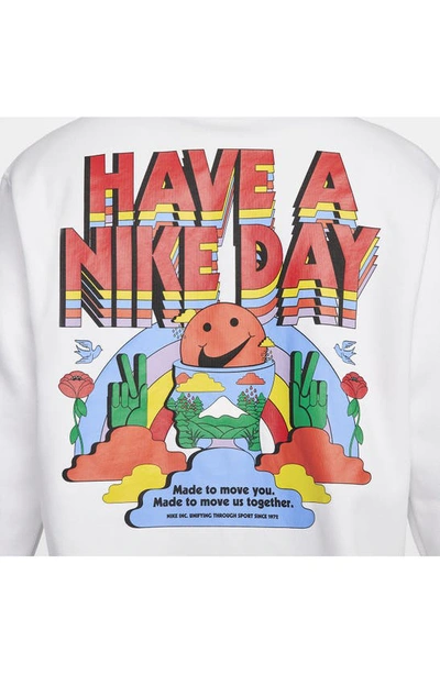 Have A Day Crewneck Sweatshirt In White