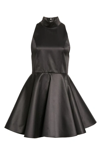 Shop Rotate Birger Christensen Cora Fit & Flare Dress In Black