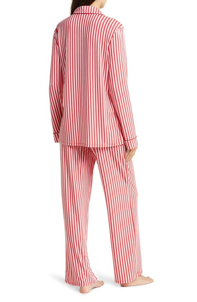 Shop Nordstrom Moonlight Eco Pajamas In Red Lollipop Ticking Stripe
