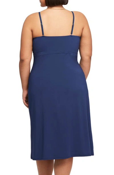 Shop Montelle Intimates Full Support Gown In Gemstone Blue/ Heaven