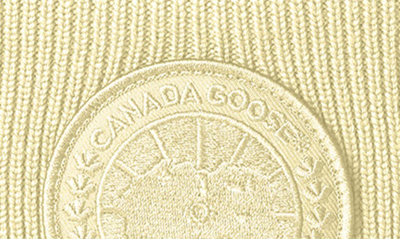 Shop Canada Goose Arctic Merino Wool Toque Beanie In Light Yellow/ Jaune Clair