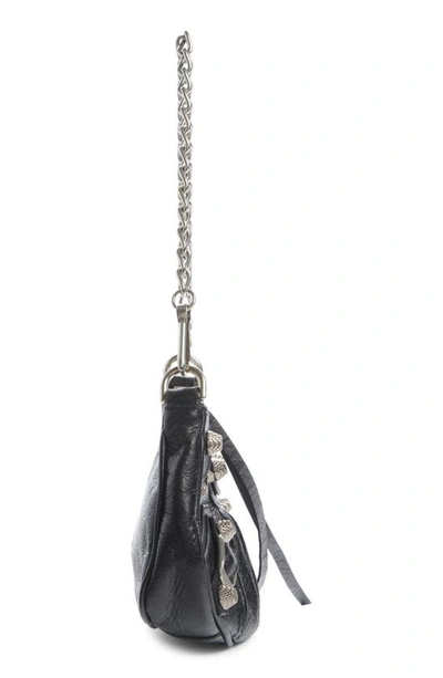 Shop Balenciaga Mini Le Cagole Leather Crossbody In Black