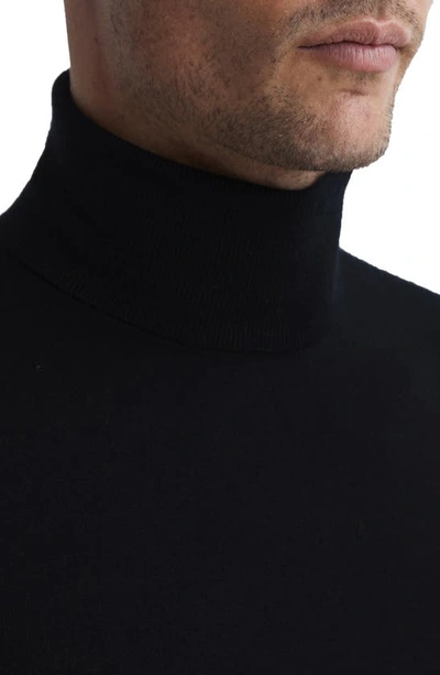 Reiss Caine Wool Turtleneck Sweater In Black