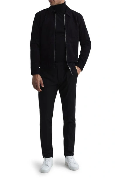 Reiss Caine Wool Turtleneck Sweater In Black