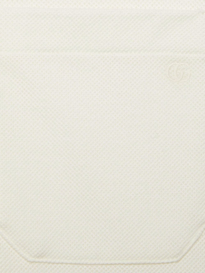 Shop Gucci Web Stripe-collar Piqué Polo Shirt In White