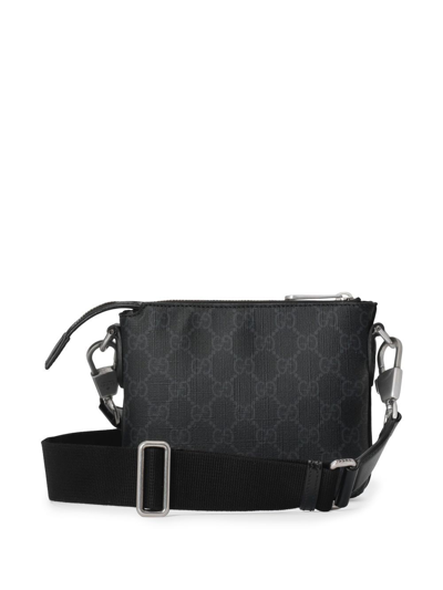 Shop Gucci Gg Supreme Messenger Bag In Black