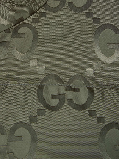 Shop Gucci Gg Logo-print Padded Vest In Green