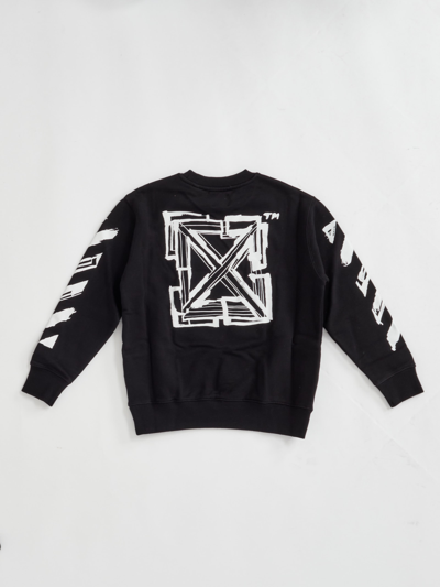 Shop Off-white Crewneck Sweatshirt In Nero