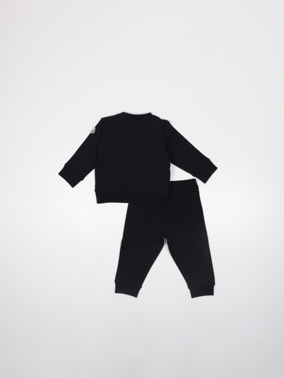 Shop Moncler Cotton Suit (tailleur) In Blu