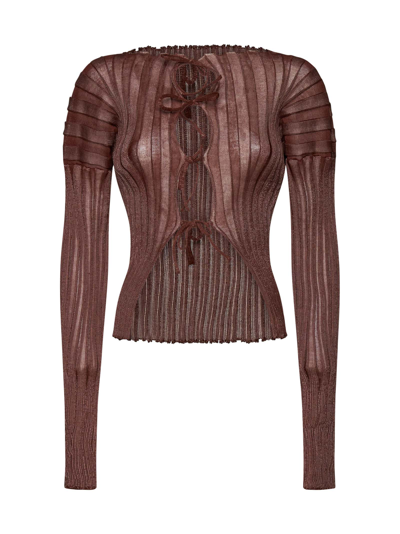 Shop A. Roege Hove Cardigan In Chestnut