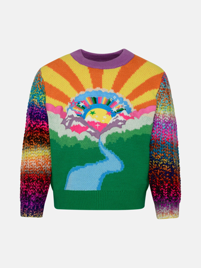 Shop Stella Mccartney Multicolor Acrylic Sweater