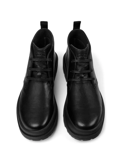 Shop Camper Men Brutus Trek Ankle Boots Black Leather