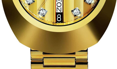 Rado R12413493 Diastar Original Stainless-steel And Simili Automatic Watch In Gold