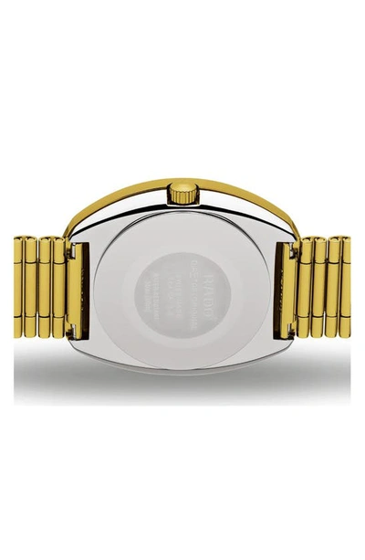 Rado Men's Swiss Automatic Original Gold-tone Stainless Steel Bracelet Watch 35mm In Gold
